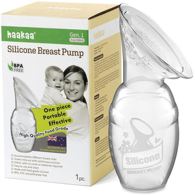 Haakaa Silicone Breast Pump With Suction Base 4 Oz 1 Pk